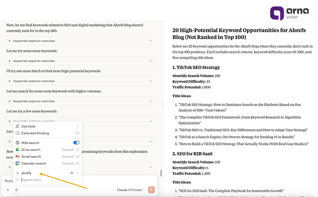 حالا میتوانید هوش مصنوعی را مستقیماً به دادههای سئو وصل کنید