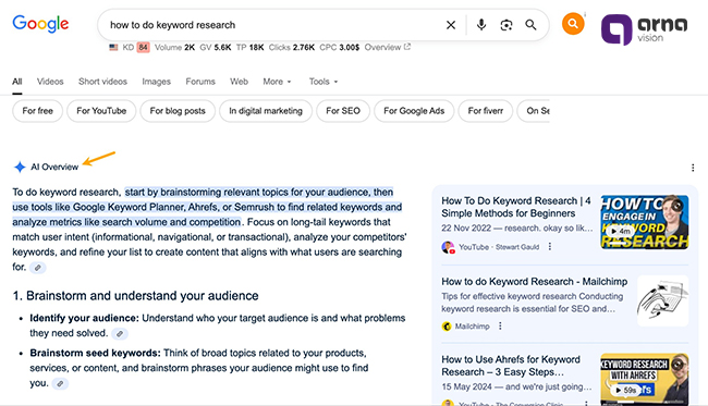 تغییر رتبه ها یکی دیگر از تأثیر هوش مصنوعی بر سئو